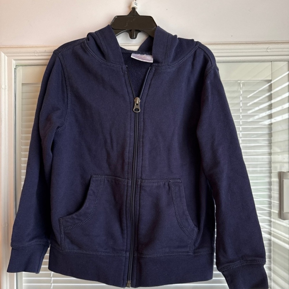 Navy Hanna Andersson Zip-up Hoodie Size 5 (110 cm)
